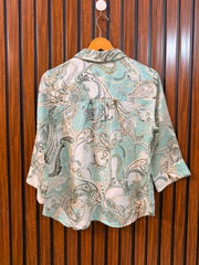 Chest 18  Length 22  Fabric Cotton Western Women's Modern Full Sleeve Top