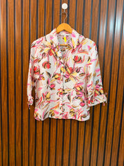 Chest 17  Length 21.5  Fabric linen Western Women's Exclusive Full Sleeve Top
