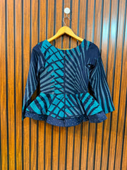 Chest 13  Length 20  Fabric cotton silk Women's Branded Modern Summer Top