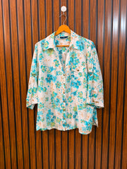 Chest 23  Length 25  Fabric cotton Branded Women's Chic Summer Top