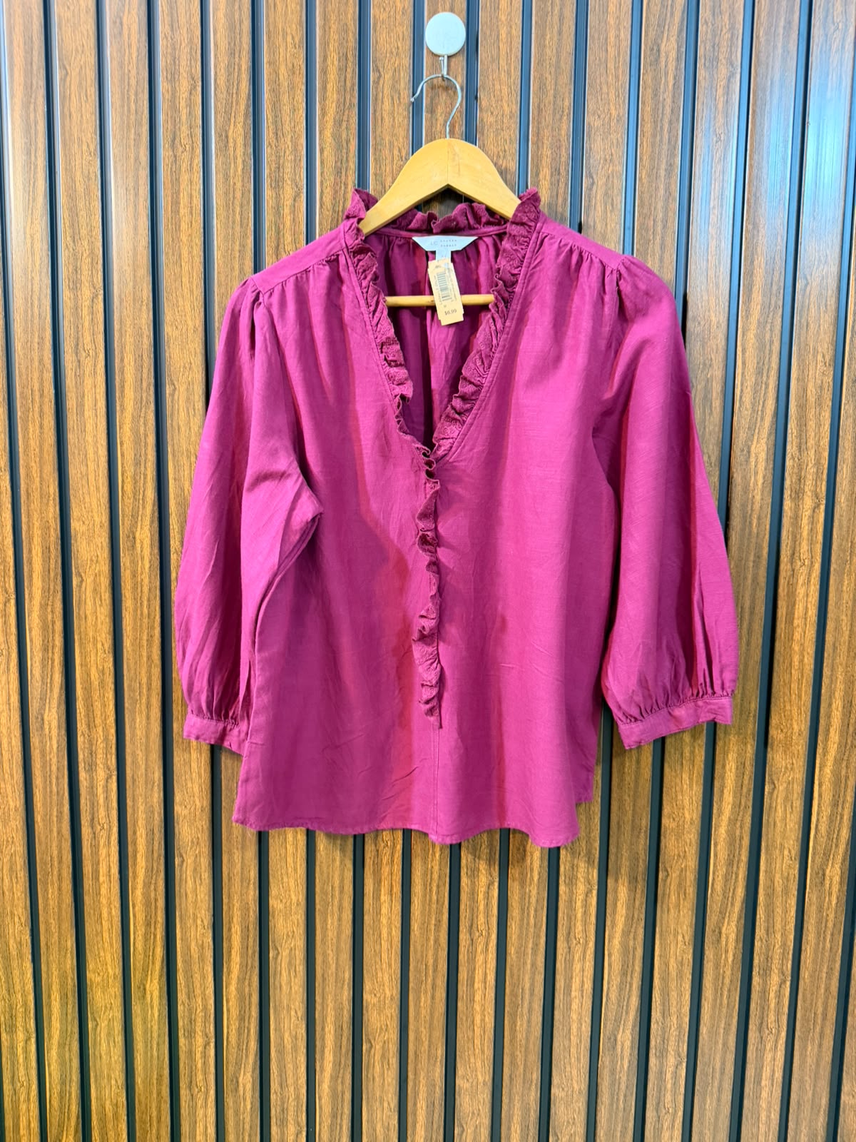 Chest 19  Length 23  Fabric rayon Western Women's New Arrival Full Sleeve Top