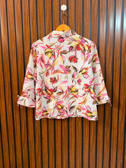 Chest 17  Length 21.5  Fabric linen Western Women's Exclusive Full Sleeve Top