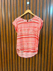 Chest 18  Length 23 To 25  Fabric Linen Branded Women's Casual Summer Half Sleeve Top