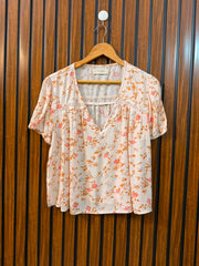 Chest Smal Baggy Style  Length 20  Fabric Linen Branded Women's Summer Wear Half Sleeve Top