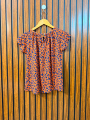 Chest 17  Length 21.5  Fabric Linen Western Women's Modern Half Sleeve Top
