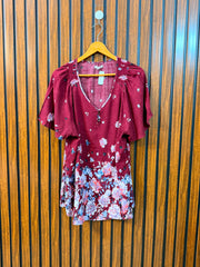 Chest 22  Length 27  Fabric Linen Western Women's Trendy Half Sleeve Top