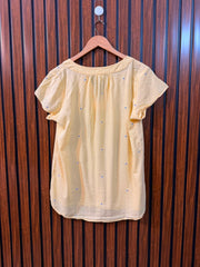 Chest 21  Length 26  Fabric Rayon Western Women's Smart Half Sleeve Top