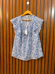 Chest 19  Length 25  Fabric Cotton Women's Western Collection Half Sleeve Top