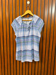 Chest 20  Length 26  Fabric Linen Branded Women's Comfortable Summer Top
