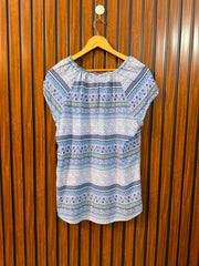 Chest 20  Length 26  Fabric Linen Branded Women's Comfortable Summer Top