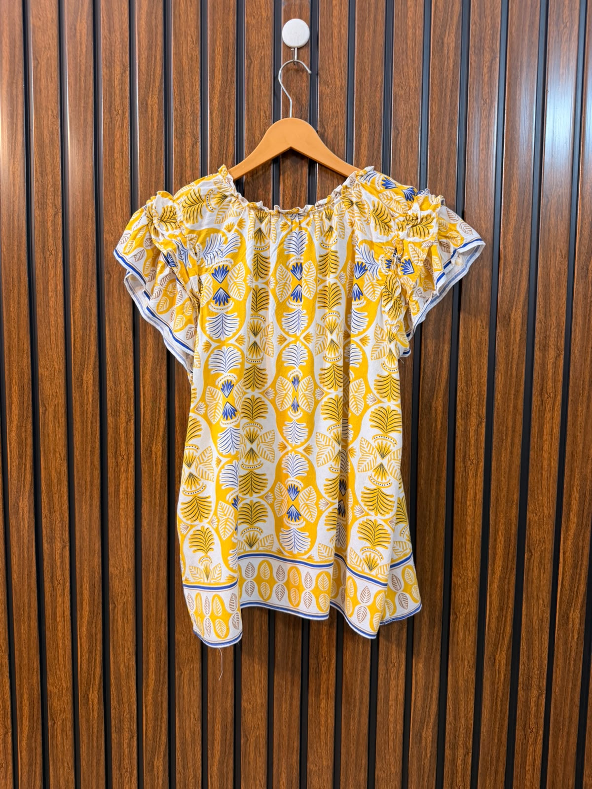 Chest 20  Length 23  Fabric Linen Women's Casual Western Half Sleeve Top