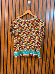 Chest 17  Length 20  Fabric Linen Premium Western Women's Casual Top
