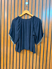 Chest 20  Length 19  Fabric Rayon Women's Branded Seasonal Half Sleeve Top