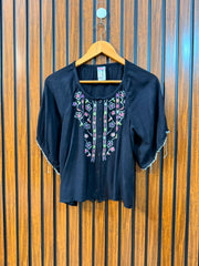 Chest 20  Length 19  Fabric Rayon Women's Branded Seasonal Half Sleeve Top