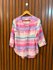 Chest 18  Length 24 To 26  Fabric Rayon Western Top