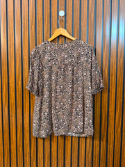 Chest 19  Length 25  Fabric Rayon Women's Western Lifestyle Half Sleeve Top