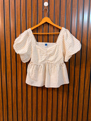 Chest Medium  Length 20  Fabric Cotton Silk Women's Western Designer Half Sleeve Top