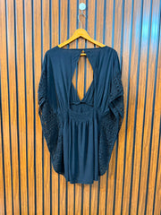 Chest Large  Length 30  Fabric Linen Western Summer Ponchos