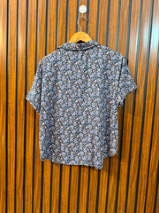 Chest 20  Length 22.5  Fabric Cotton Western Women's Quality Half Sleeve Top
