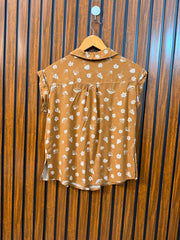 Chest 17  Length 22  Fabric Linen Women's Western Premium Wear Top