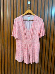 Chest 20  Length 26  Fabric Rayon Western Women's New Arrival Half Sleeve Top