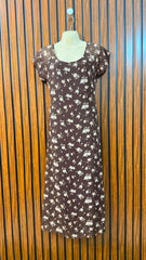 Chest 17  Length 47  Fabric Chiffon Elegant Women's Long Maxi