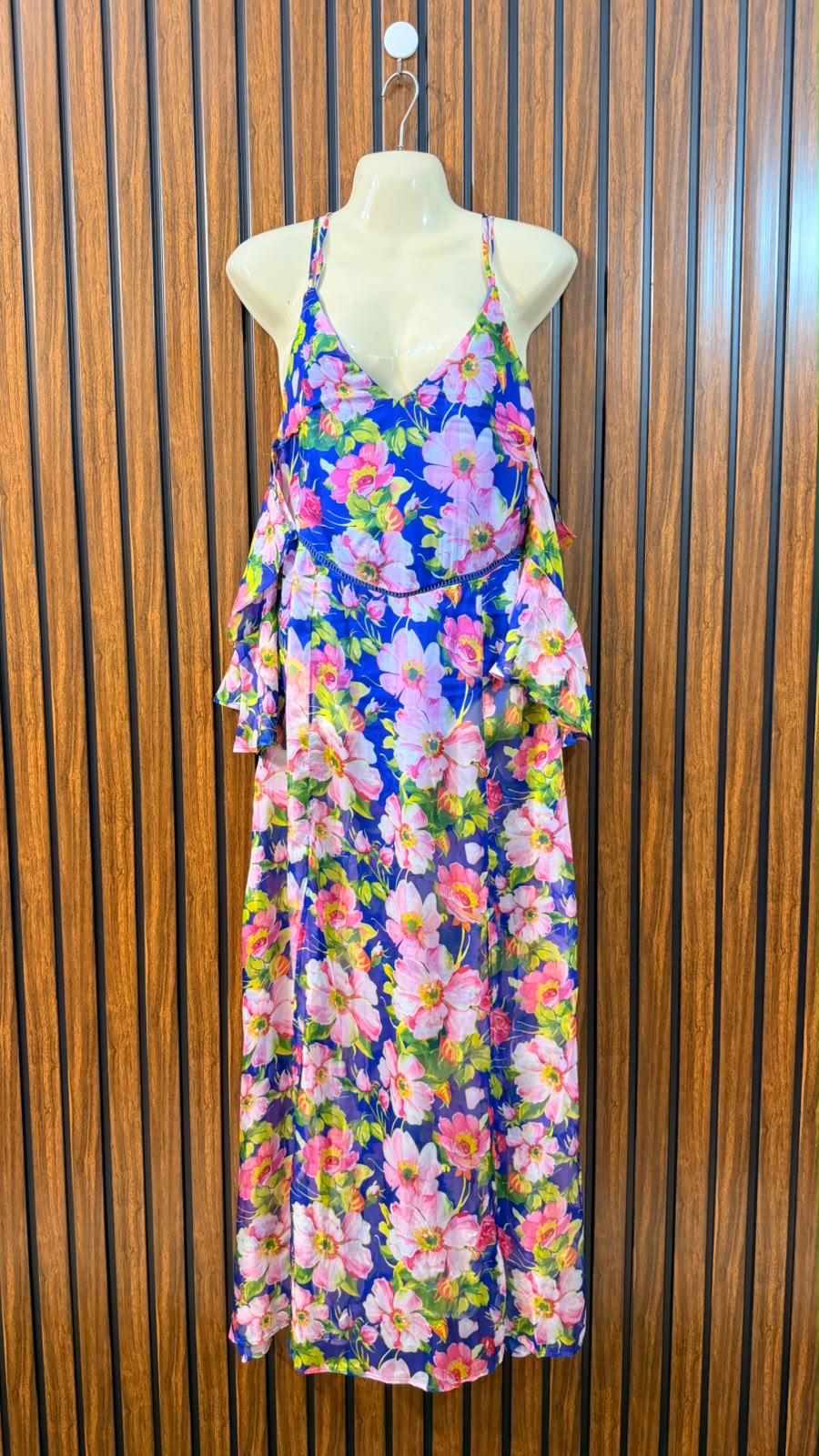 Chest 17  Length 52  Fabric Silk Women's Everyday Long Maxi