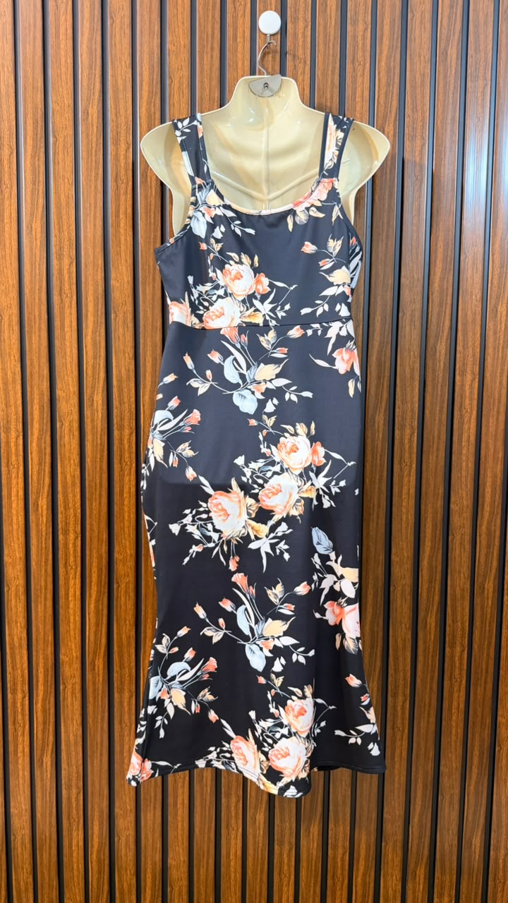 Chest 20  Length 42  Fabric Silk Jersey Women's Casual Long Maxi