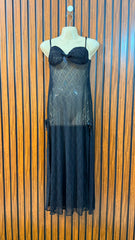 Chest 17  Length 46  Fabric Net Women's Long Maxi Collection
