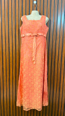 Chest 20  Length 54  Fabric Net Silk Women's Long Maxi Edition