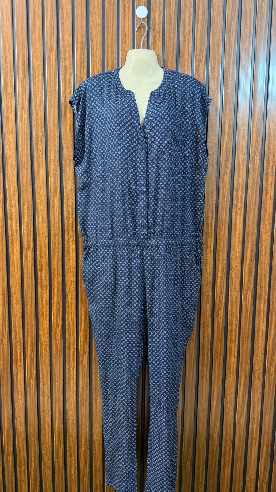 Chest 24  Length 62   Fabric Linen Women's Smart Long Jumpsuit