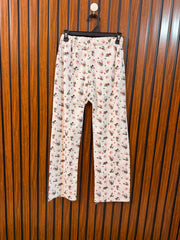 Waist 26  Lenght 35  Fabric cotton silk Ladies Fashion Trouser