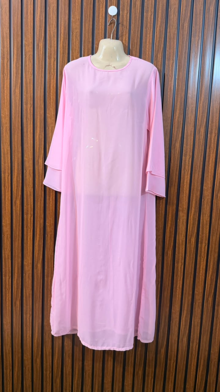 Chest 19  Lenght 49  fabric chiffon Western Branded Women's Long Maxi