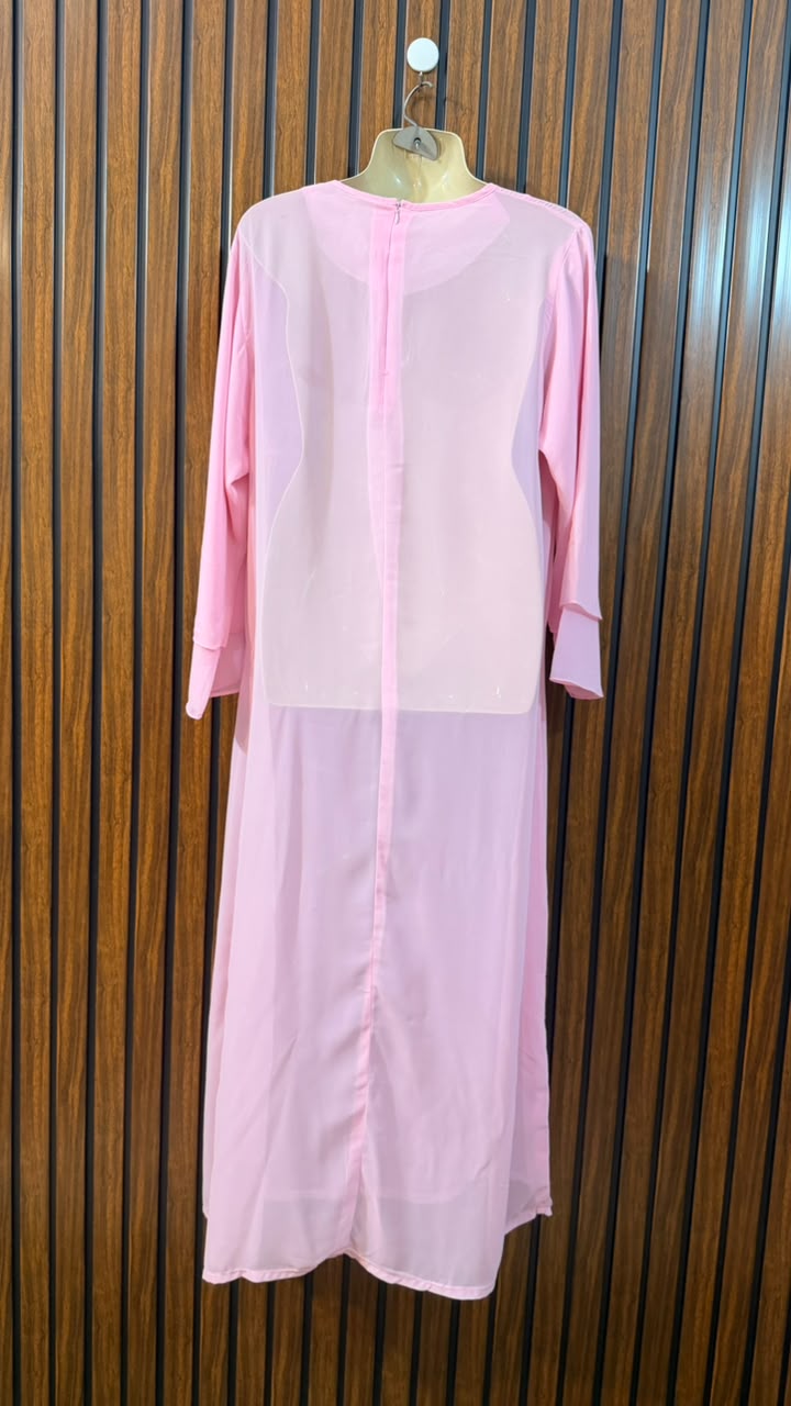 Chest 19  Lenght 49  fabric chiffon Western Branded Women's Long Maxi