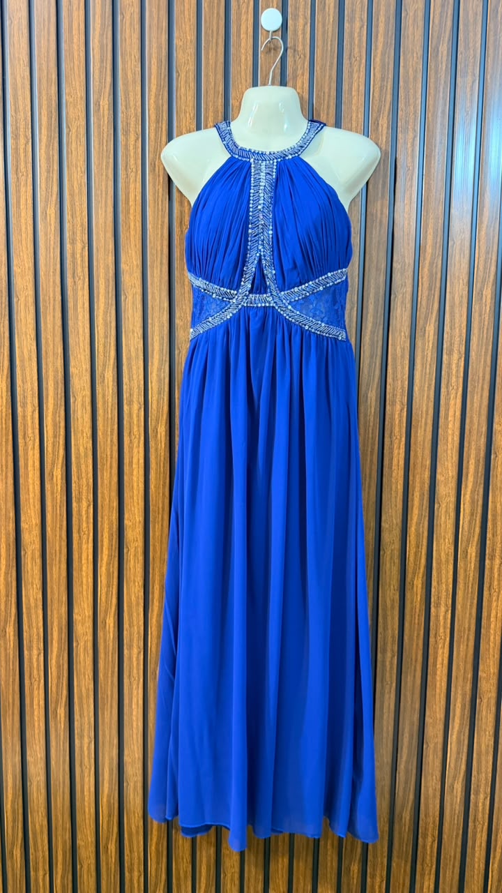 Chest 19  Lenght 53  fabric chiffon Women's Long Maxi Dress