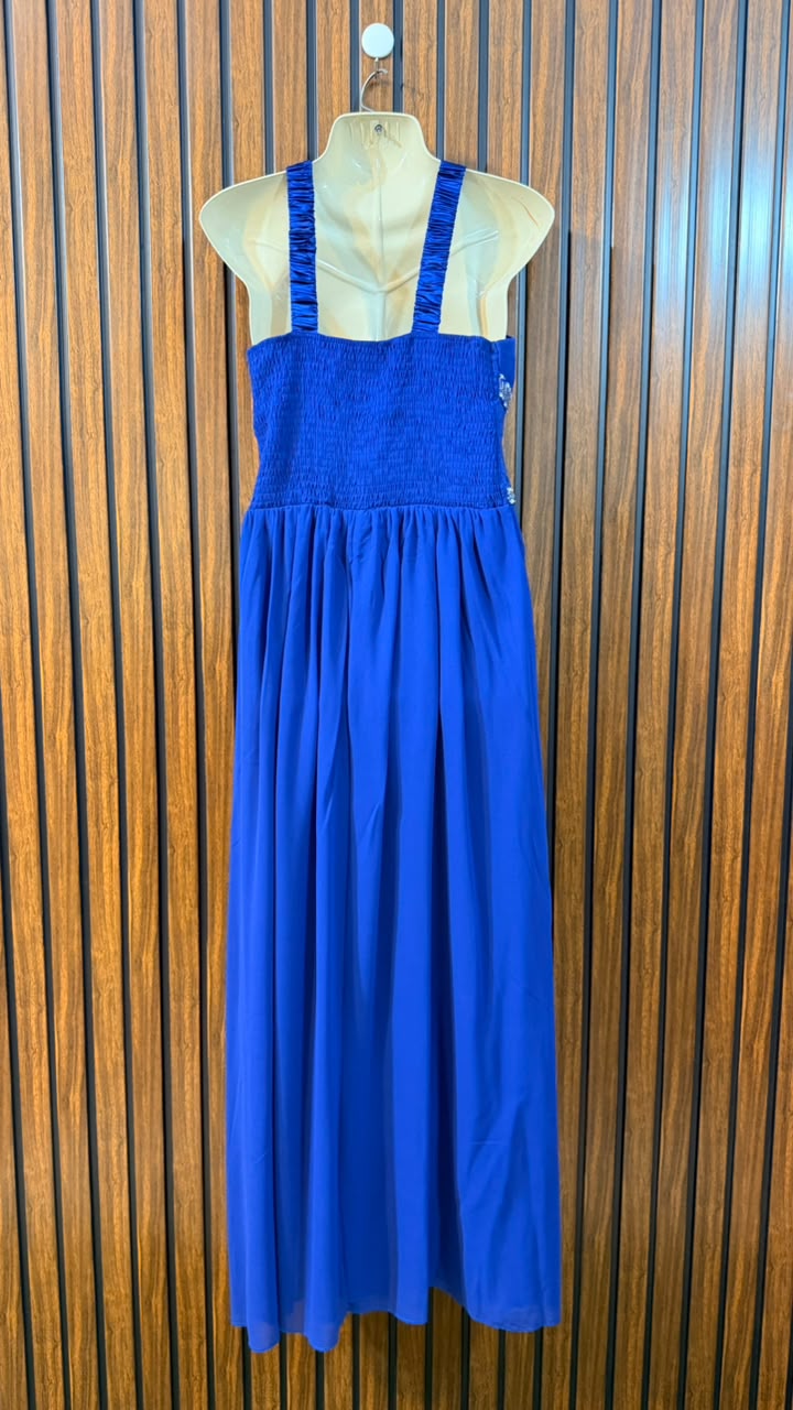 Chest 19  Lenght 53  fabric chiffon Women's Long Maxi Dress