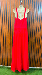 Chest 21  Length 65  Fabric Chiffon Trendy Women's Long Maxi