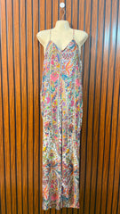 Chest 17  Length 58  Fabric Silk Imported Ladies Long Jumpsuit