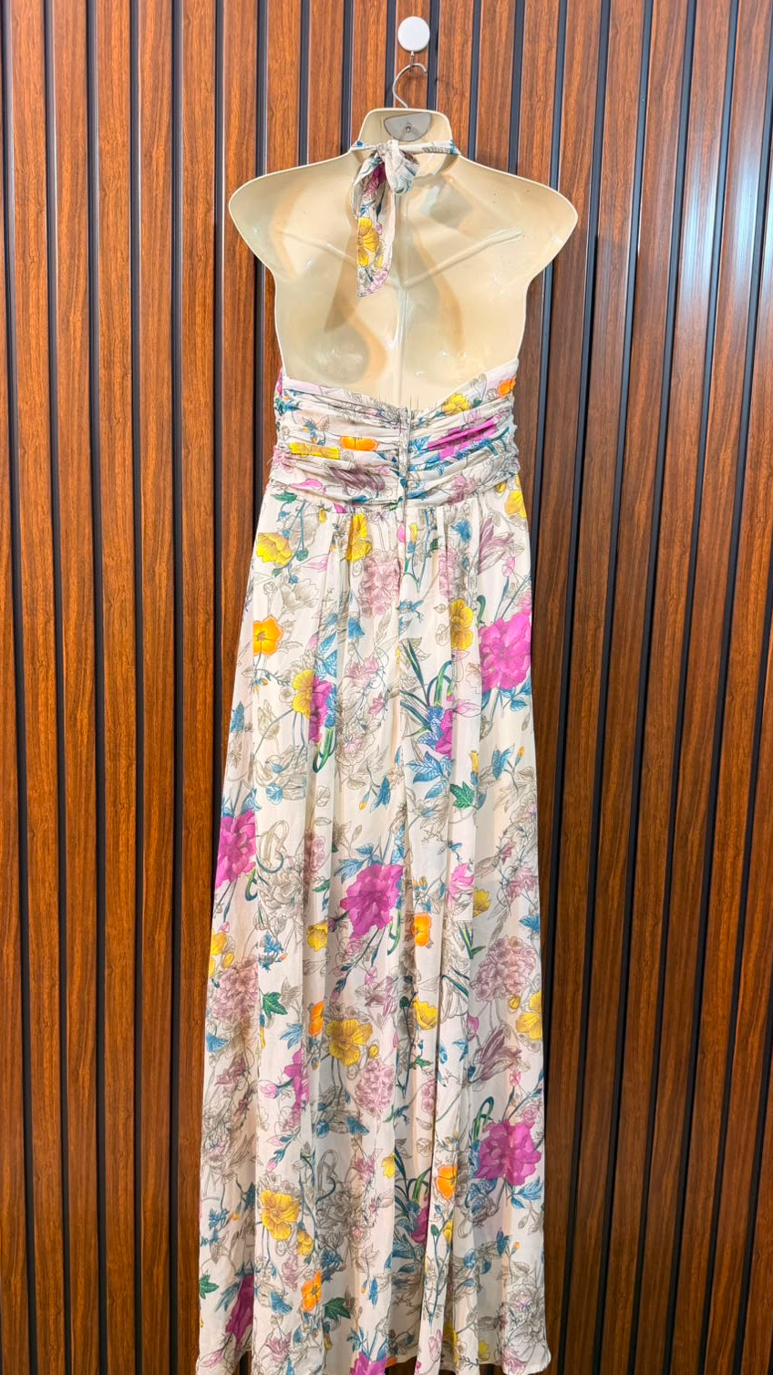 Chest small  Lenght 58  fabric chiffon Women's Fashion Long Maxi