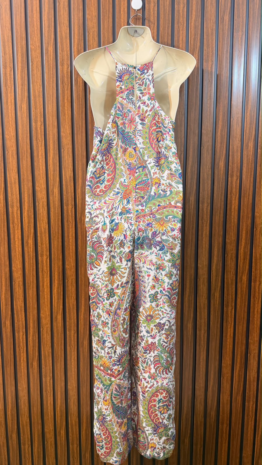 Chest 17  Length 58  Fabric Silk Imported Ladies Long Jumpsuit