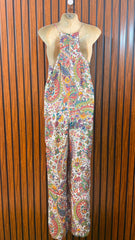 Chest 17  Length 58  Fabric Silk Imported Ladies Long Jumpsuit
