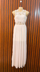 Chest 16  Length 54  Fabric Chiffon Women's Signature Long Maxi