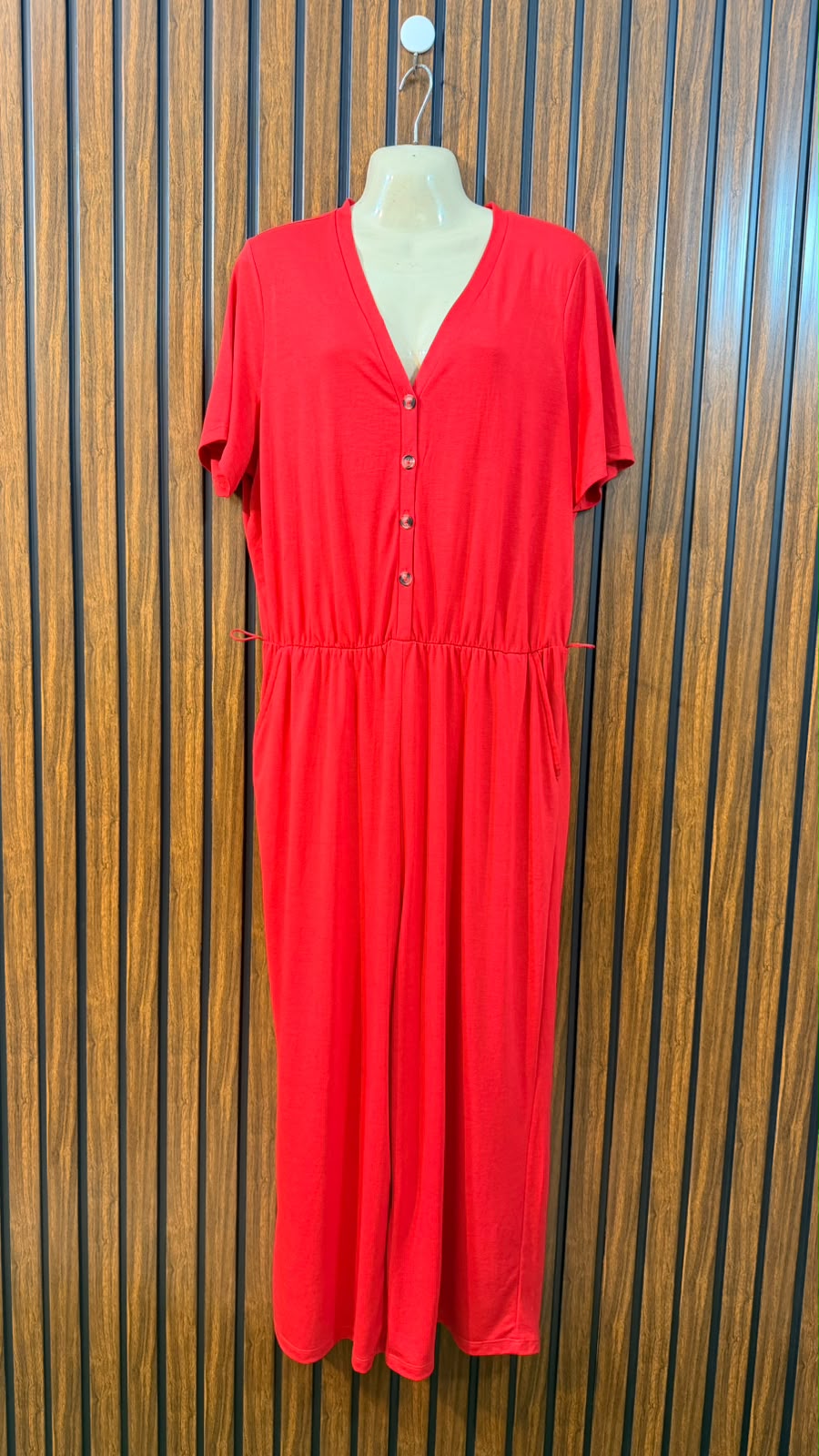 Chest 24  Length 53  Fabric silk jersey jumpsuit Women's New Collection Long jumpsuit