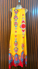Chest 19  Length 54  Fabric silk Branded Casual Long Maxi
