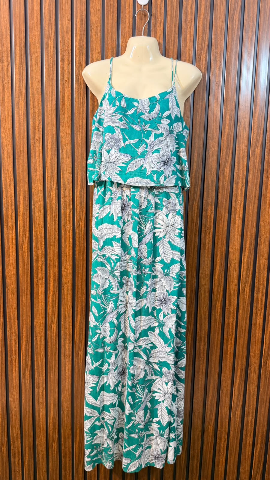 Chest 18  Length 57  Fabric linen Imported Women's Maxi Dress