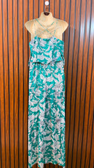 Chest 18  Length 57  Fabric linen Imported Women's Maxi Dress