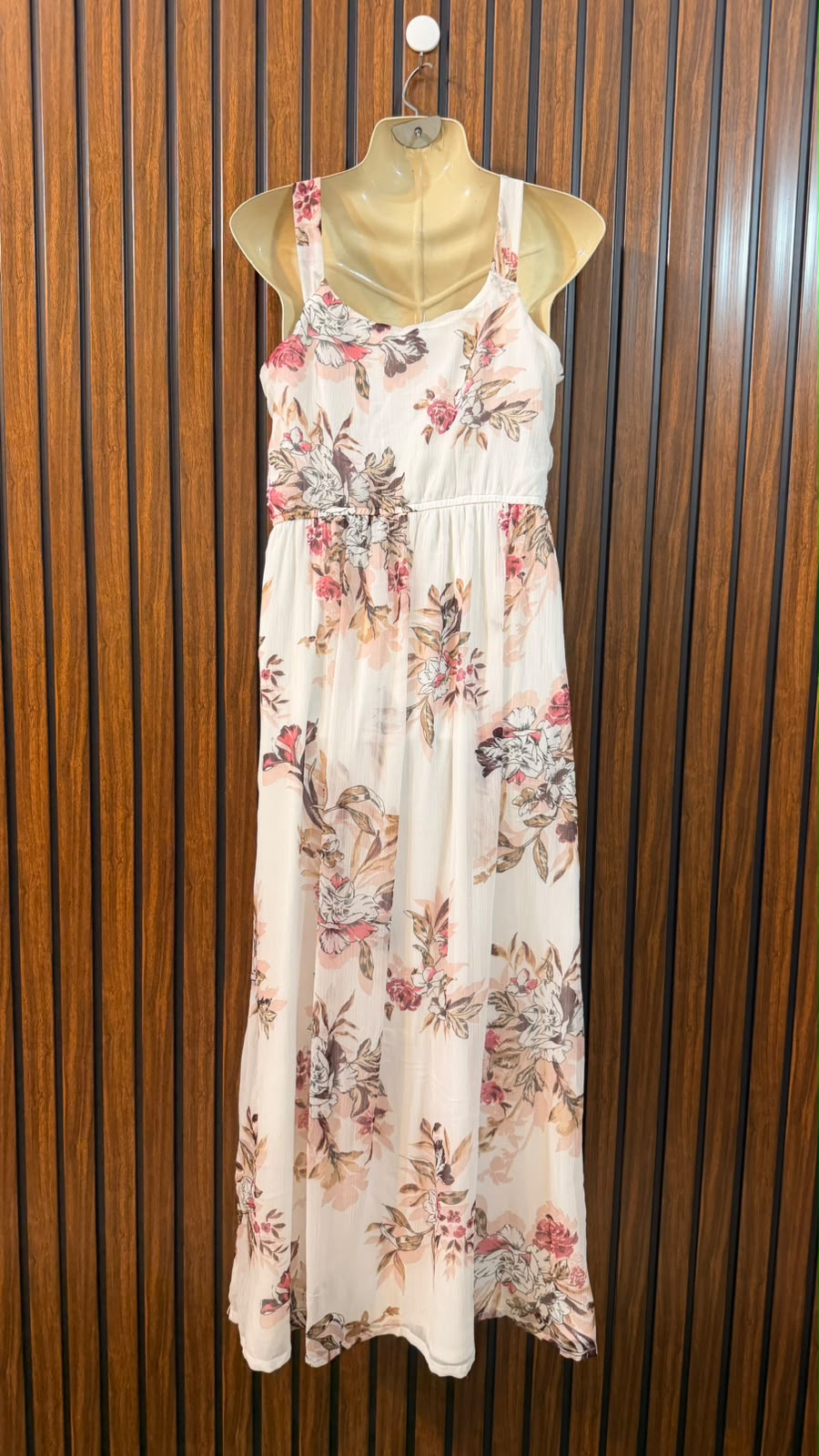 Chest 18  Length 49  Fabric chiffon Women's Everyday Maxi Dress