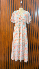 Chest 17  Length 48  Fabric Chiffon Women's Quality Long Maxi