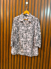 Chest 20  Length 24  Fabric Chiffon Women's Full Sleeve Top Online Pakistan