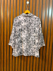 Chest 20  Length 24  Fabric Chiffon Women's Full Sleeve Top Online Pakistan